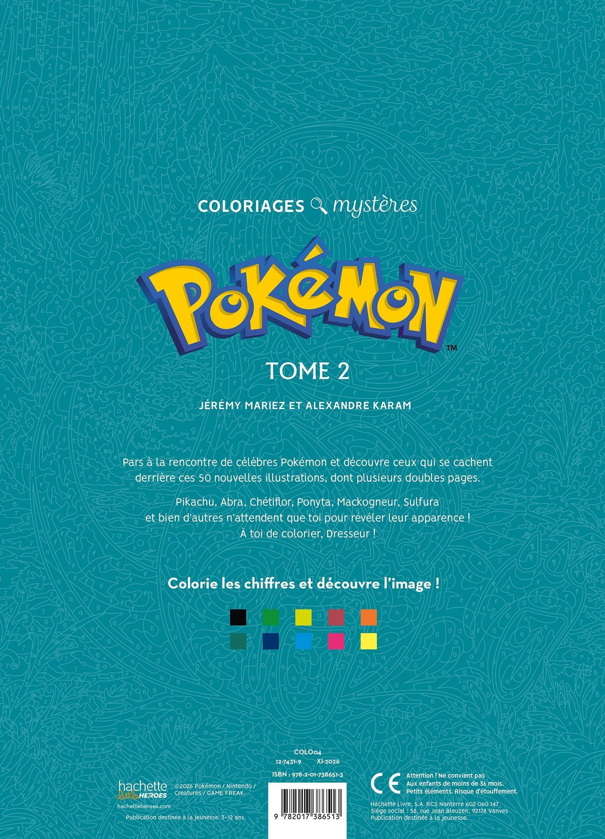 Omalovánka - Pokémon Tome 2