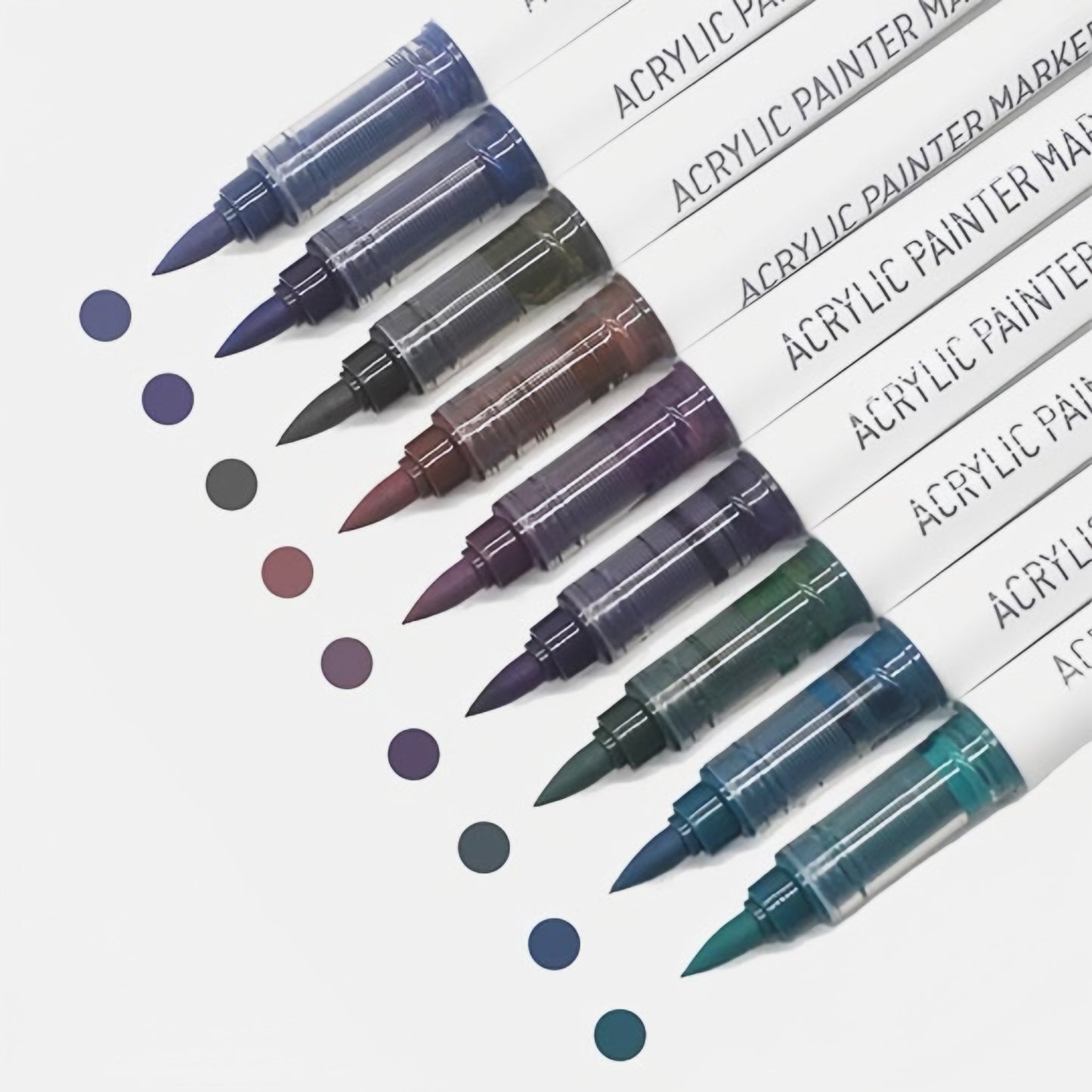 Akrylové fixy Languo – Colorful black