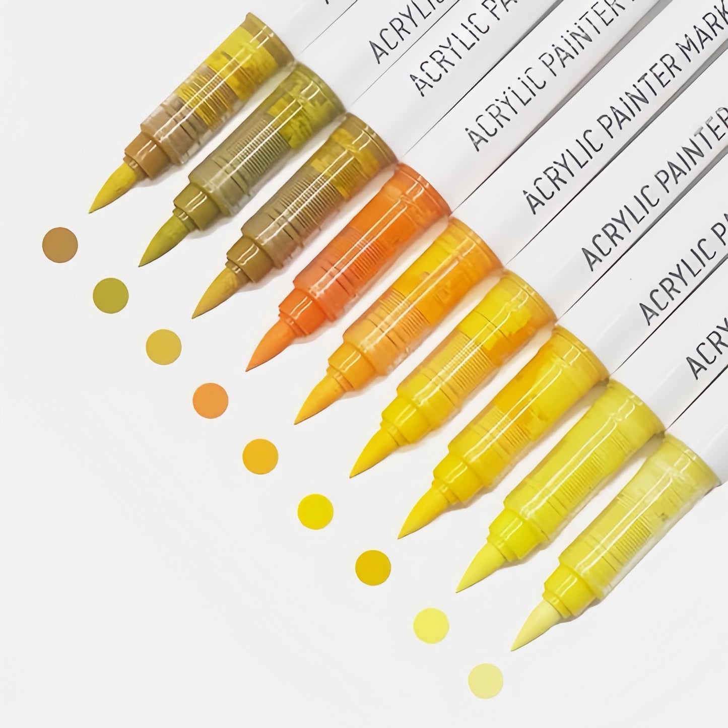 Akrylové fixy Languo - Warm yellow