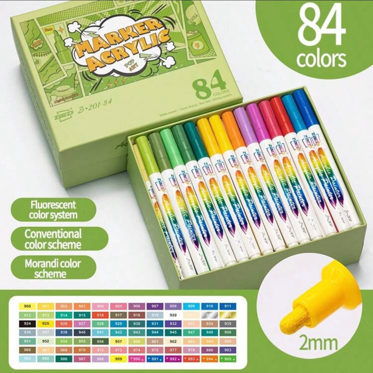 Acrylic markers Zibeef 84