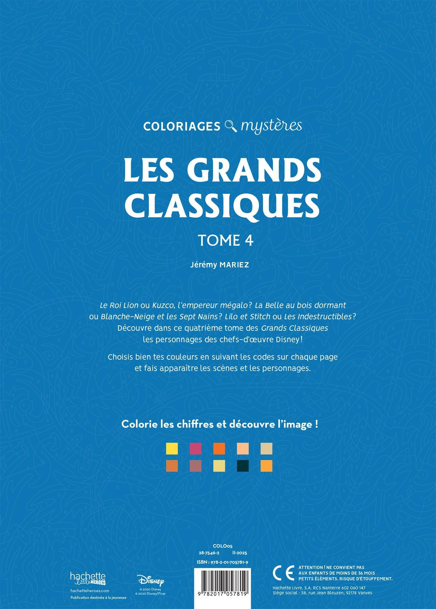 Omalovánka - Les grands classiques Tome 4