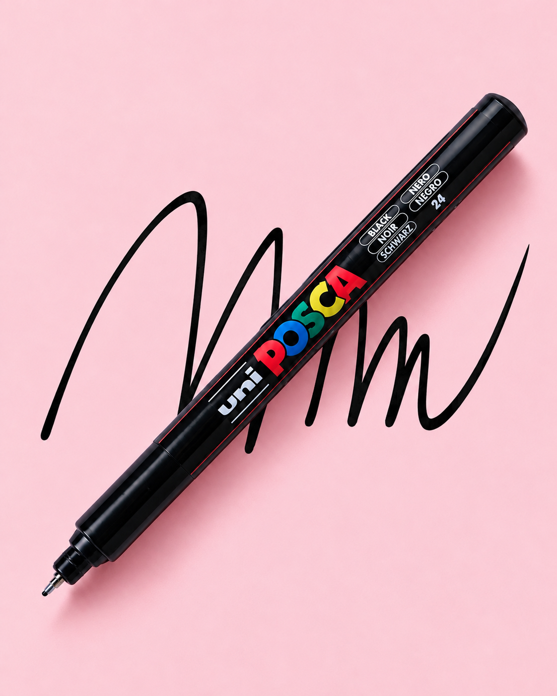 Akrylová fixa Posca 0,7mm PC-1MR černá