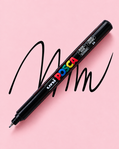 Akrylová fixa Posca 0,7mm PC-1MR černá