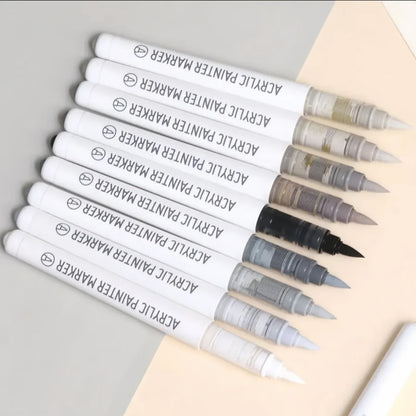 Akrylové fixy Languo – Gray Brown