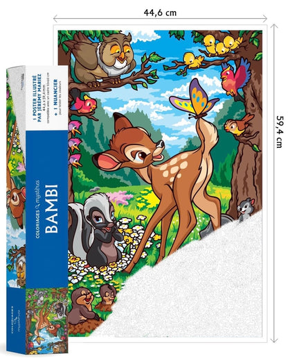 Poster - omalovánka - Bambi XXL