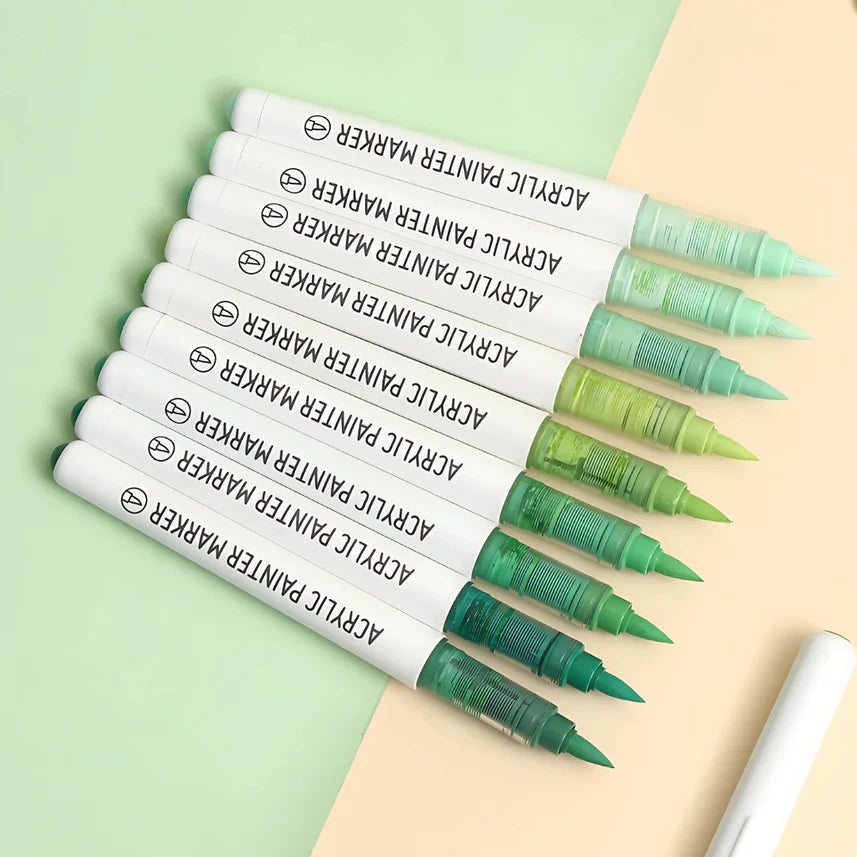 Akrylové fixy Languo – Forest green