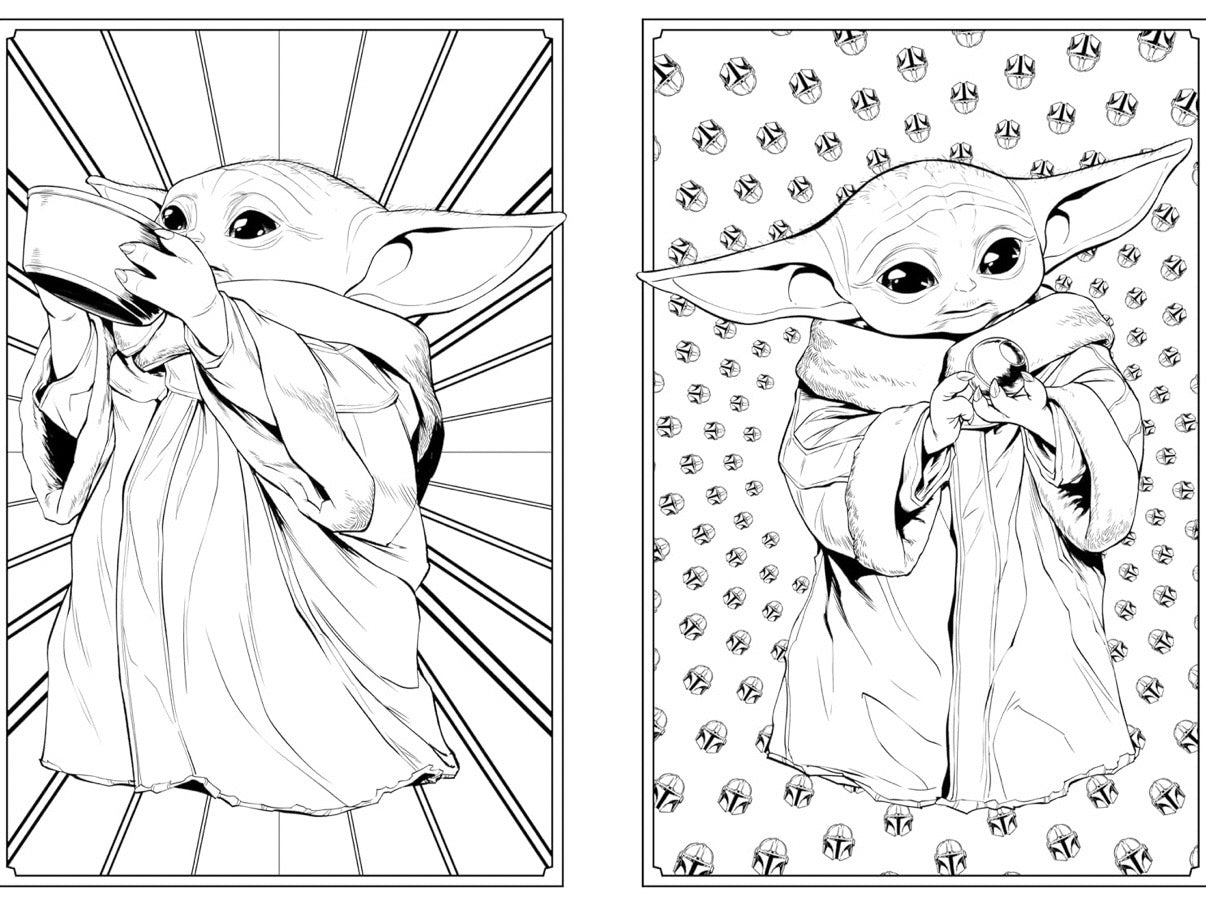Omalovánka - The Mandalorian & Grogu