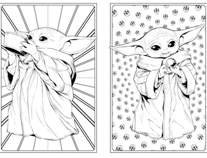 Omalovánka - The Mandalorian & Grogu