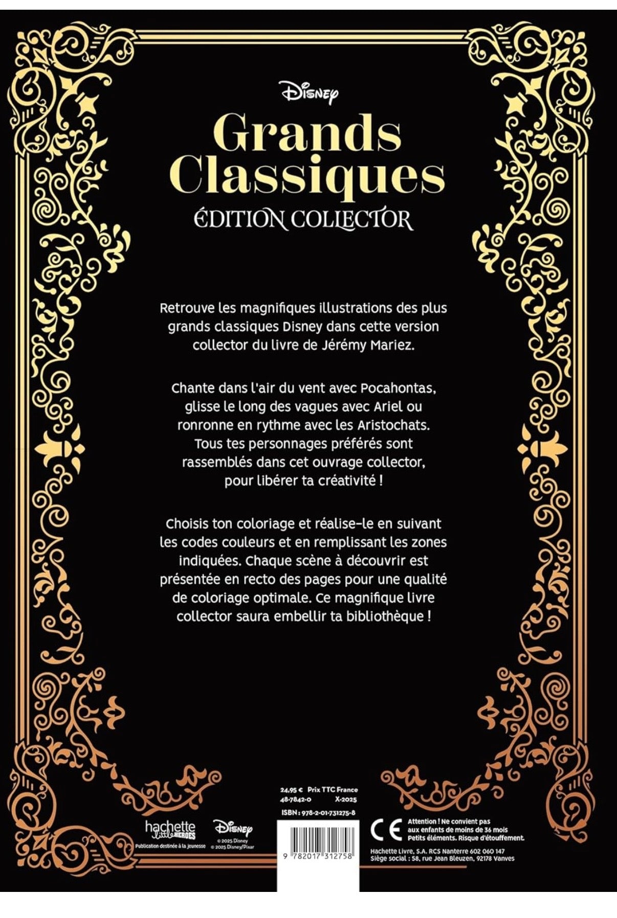 Kniha-omalovánka - Grands classiques Tome 1