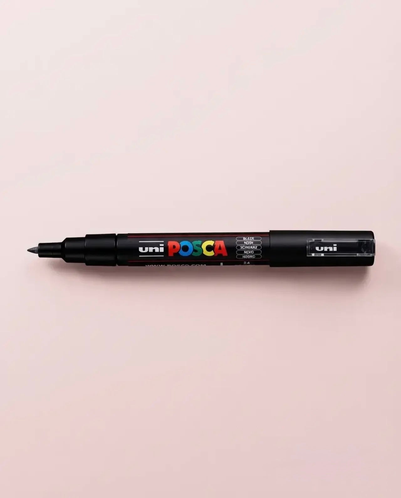 Posca 0,7mm - černá akrylová fixa pro kontury￼