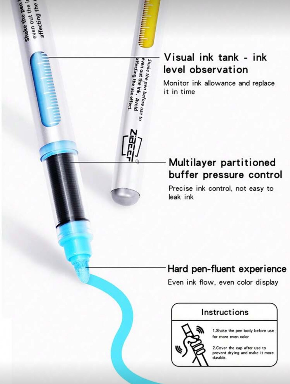 Akrylové fixy Zibeef 100