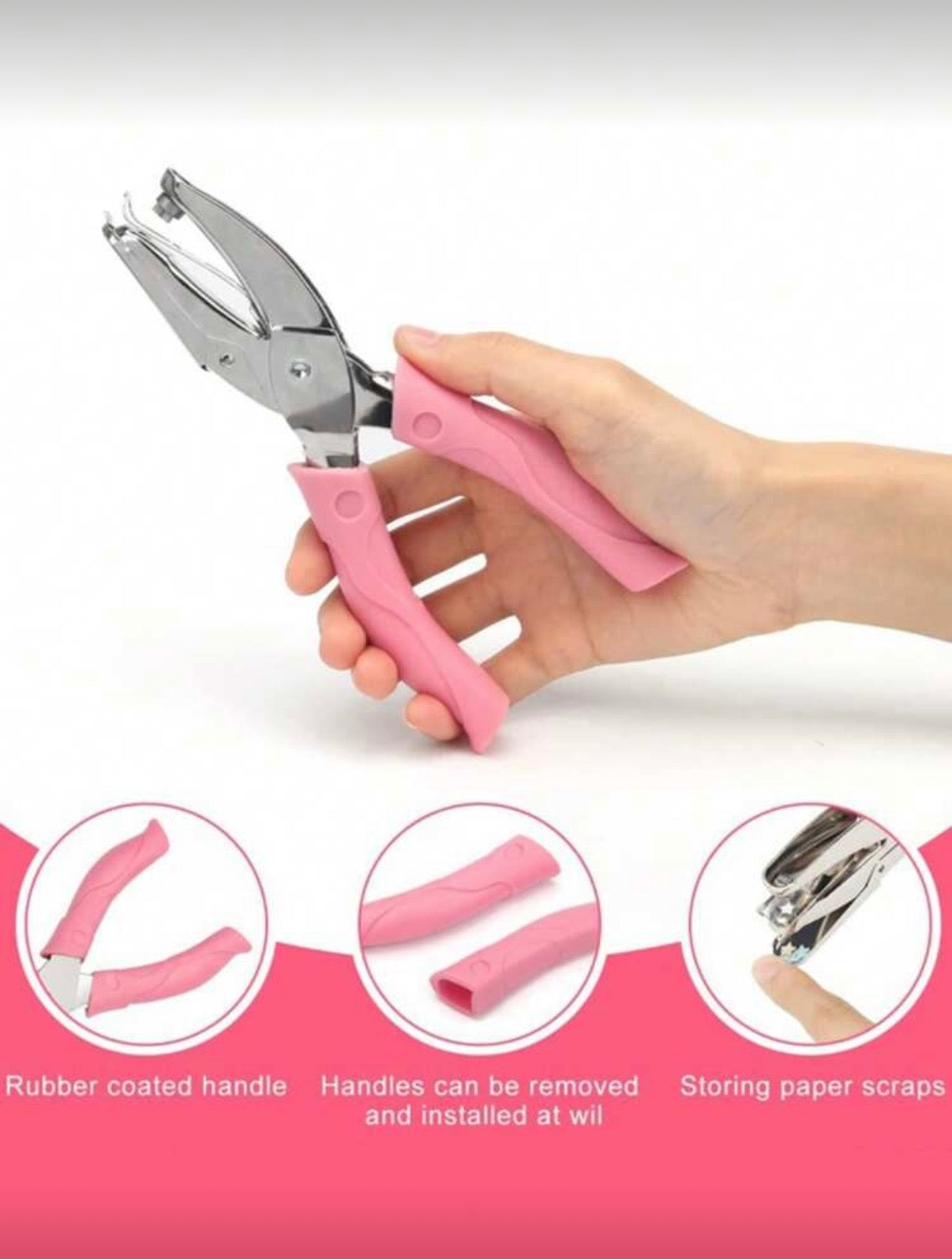 Děrovač růžový 6mm