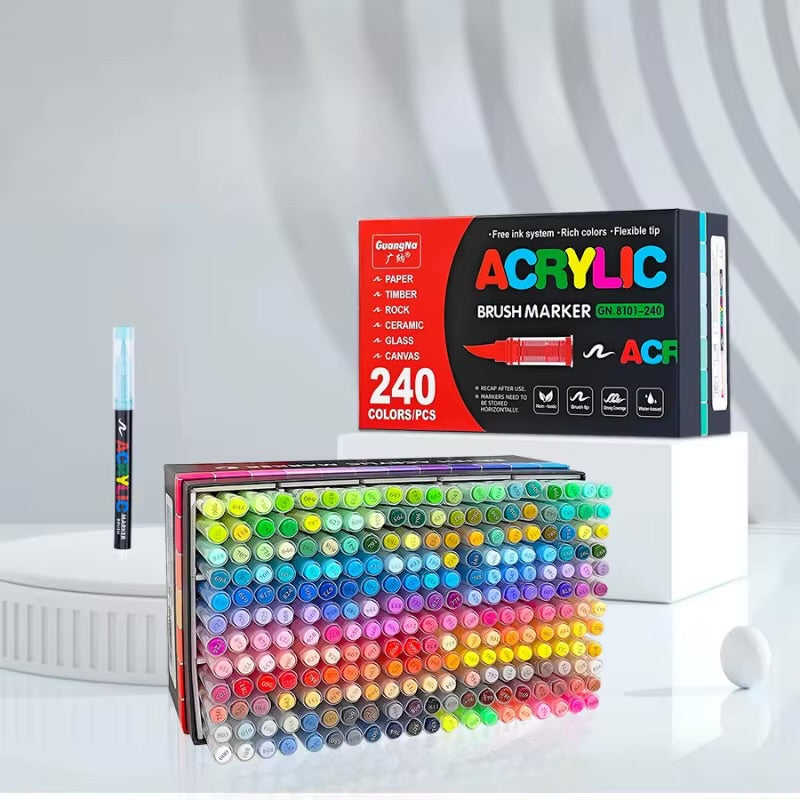 Akrylové fixy - 240 barev￼