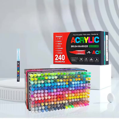 Akrylové fixy - 240 barev￼