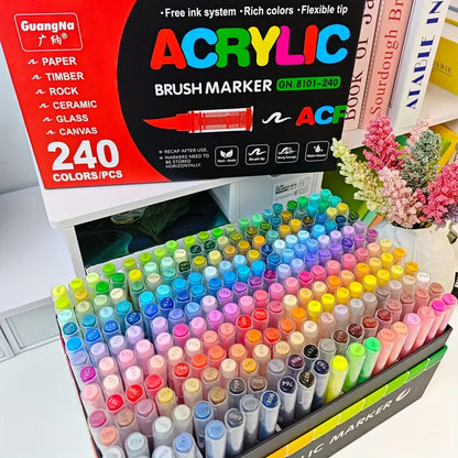 Akrylové fixy - 240 barev￼