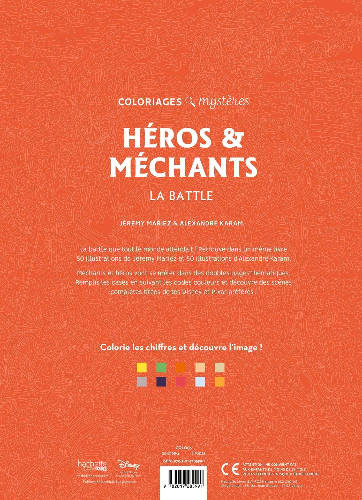 Coloring book - heroes and villains￼