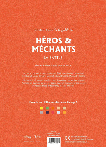 Coloring book - heroes and villains￼