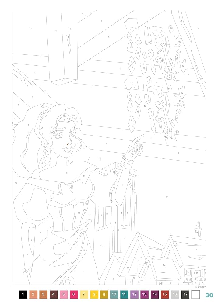 Pro děti * COLORIAGES AU NUMÉRO DISNEY - LES GRANDS CLASSIQUES