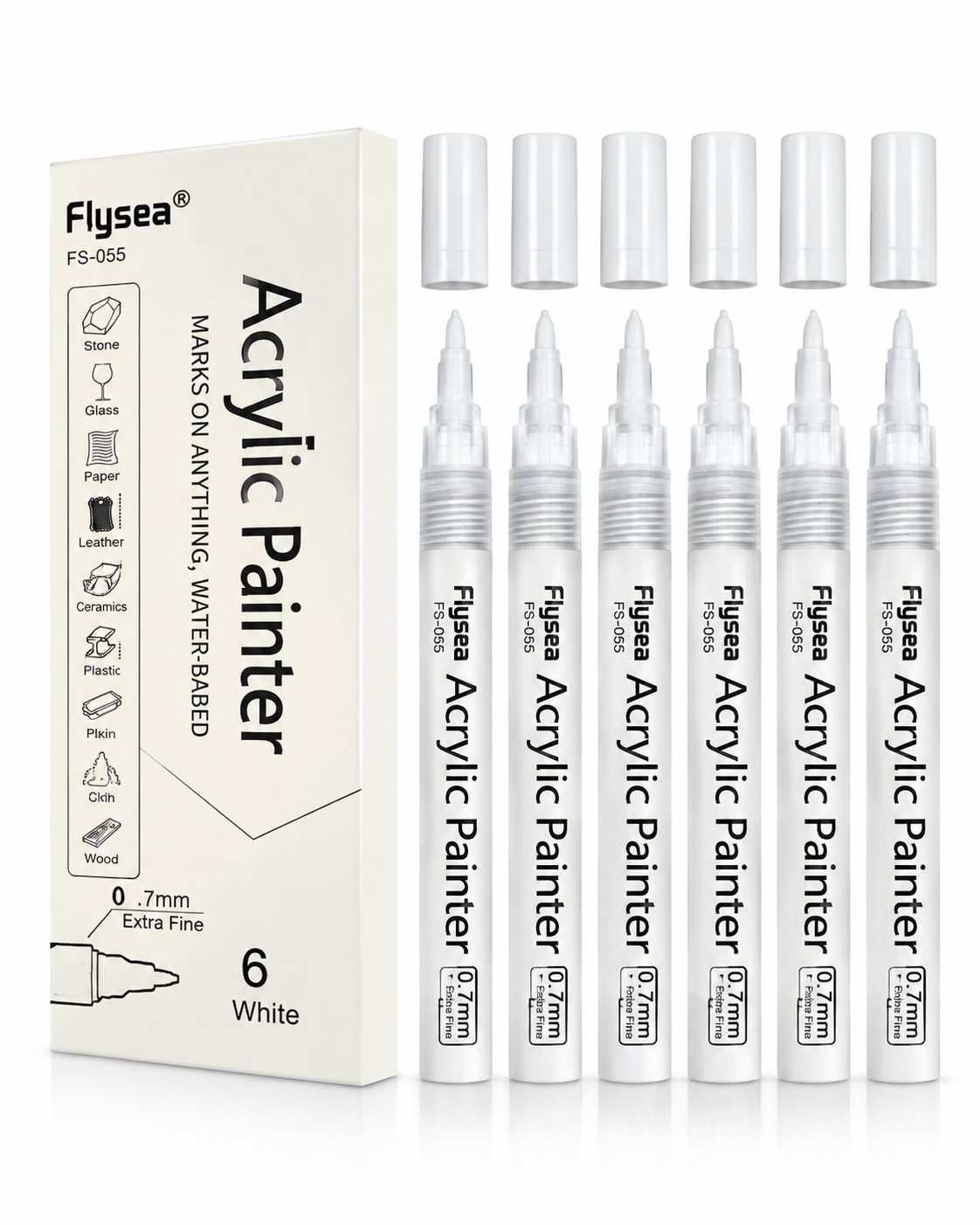 Fixy pro kontury Flysea - 6 ks bíla